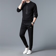 S3033-2钱塘2020-2中青年男士秋季新款时尚休闲百搭长袖卫衣P127，男装休闲套装，钱塘207-2