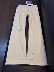 春季白色美式复古工装休闲裤男宽松直筒弯刀牛仔阔腿裤WLB287-P52，男装工装外套，星座1008