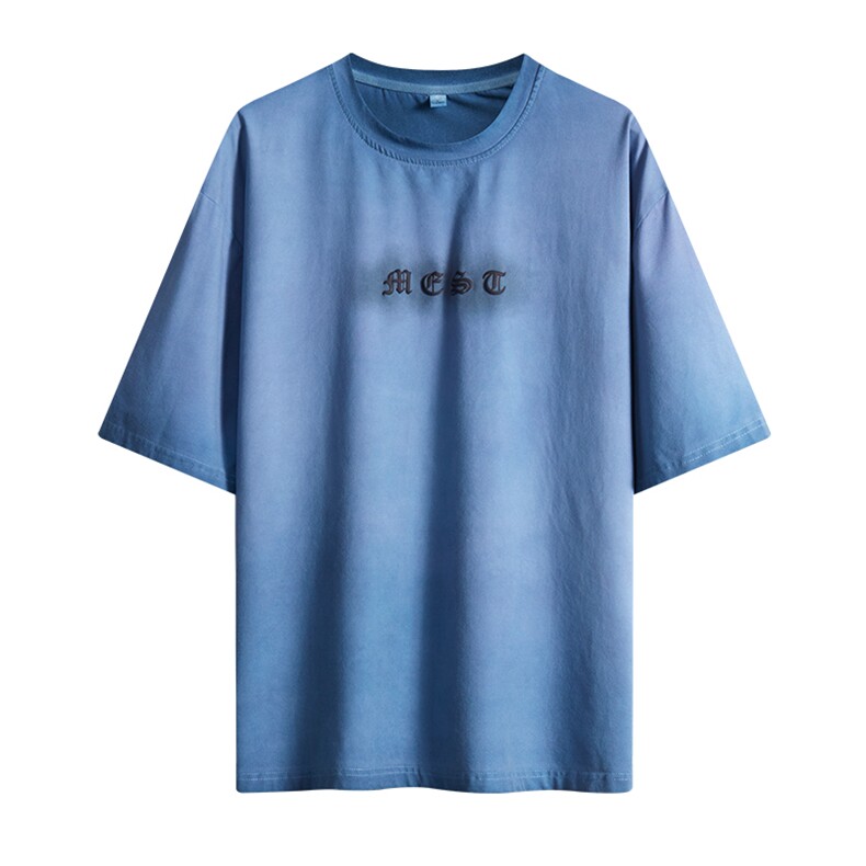 夏季新款短袖潮牌纯棉手感落肩胖子宽松T恤TC3127-P33控48,男装T恤,星座717