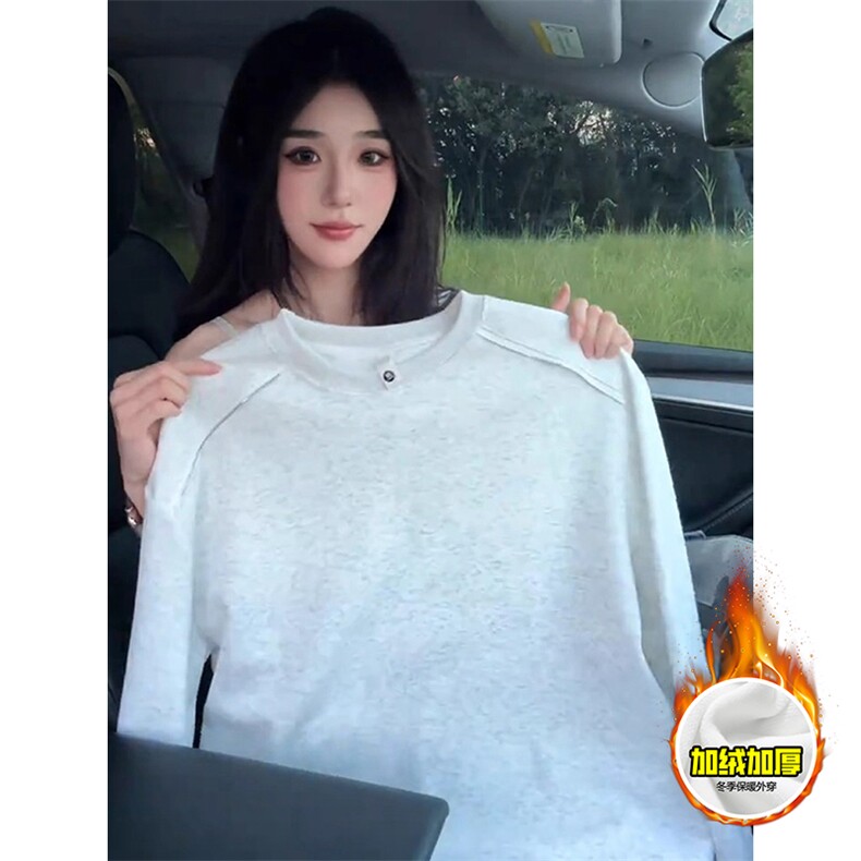 480G重磅加绒硬挺boxy男女秋冬美式高街结构拉链肩圆领卫衣厚外套,女装短外套,电商A486