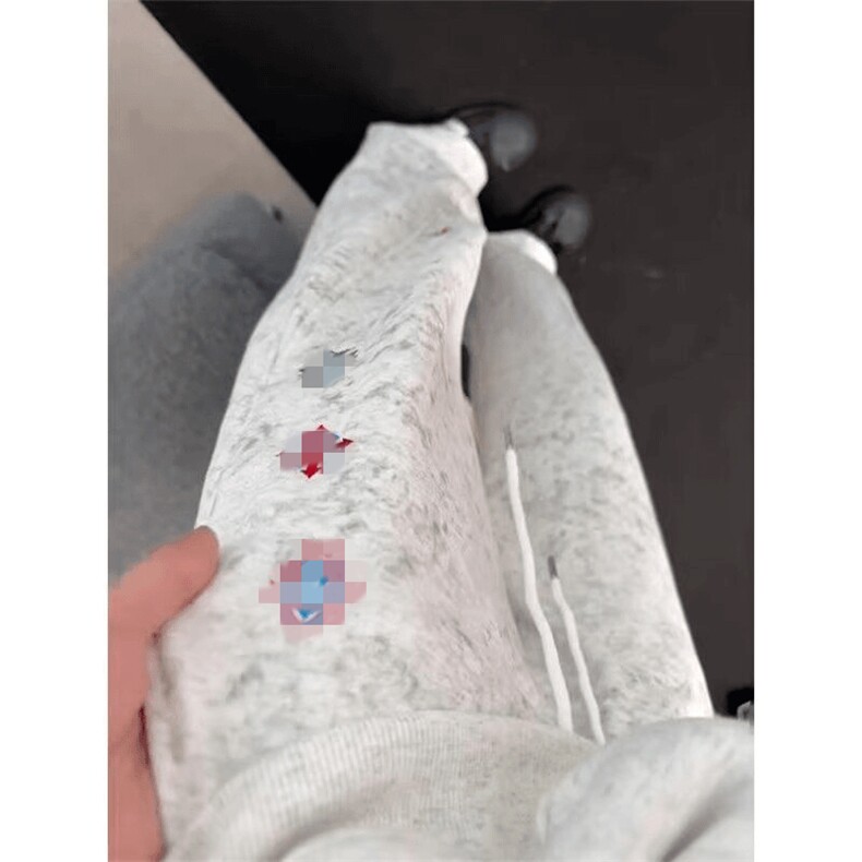 春装高品质扎染刺绣工艺弯刀卫裤男重磅复古垂感休闲运动裤阔腿裤,男装休闲裤,电商A486