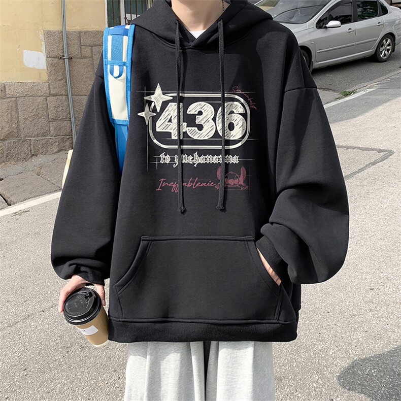 抖音供货、复合重磅360克现货连帽卫衣宽松 D223A-WY2385-特P35图片