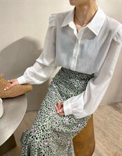 2022年春款衬衣+半裙，女装半身裙，POHIO葆伊