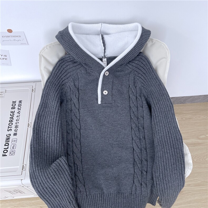 拼色连帽绞花纹男士毛衣秋冬季cleanfit男装衣服MY38-P73,男装针织衫/毛衣,星座308B-2