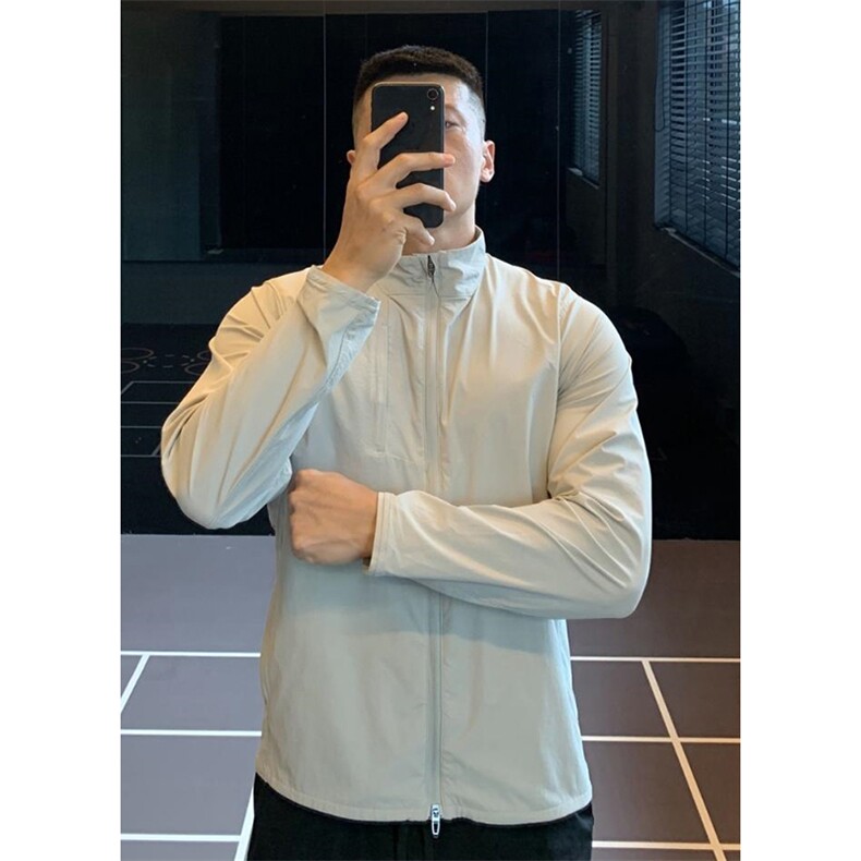 春夏款高品质冰感速干防晒服男女休闲户外运动外套透气机能风夹克,男装防晒衣,电商A486-1