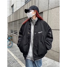 春秋季宽松飞行员夹克男女休闲小众设计感多口袋棒球外套，男装夹克，星座506A