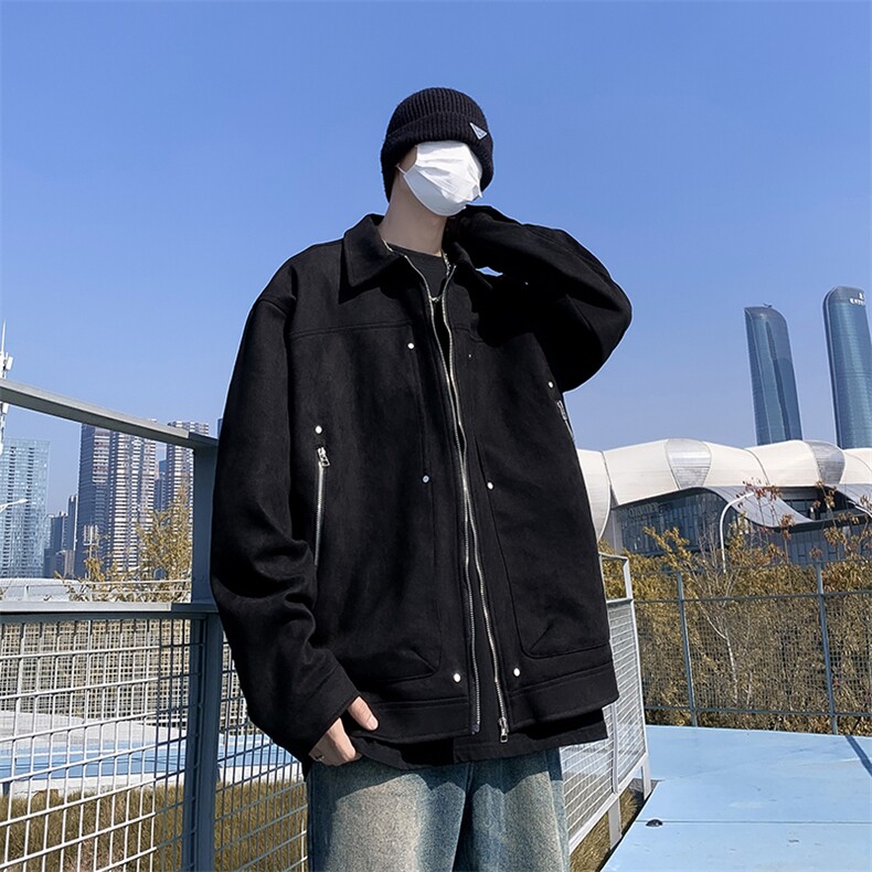 Wt837-P62美式鹿皮绒设计感夹克外套,男装夹克,星座1501-1