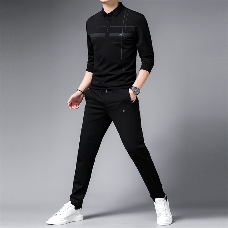 SA9675-2钱塘2020-2中年男士商务休闲简约百搭冬季厚款套装P152,男装休闲套装,钱塘207-2