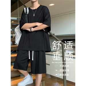 夏季时尚百搭简约套装S-3XL  73%涤纶23%锦纶4%氨纶TZ50-特批65图片
