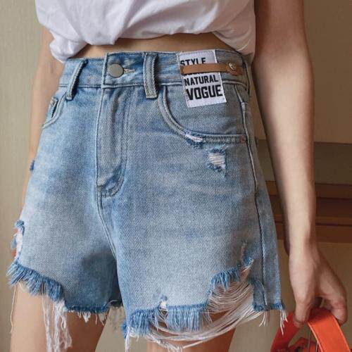 不规则牛仔短裤，女装，可家 cutiesister