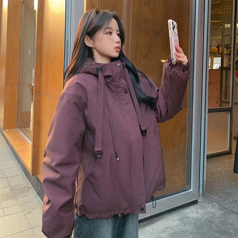 新款现货主推内里仿兔毛派克冲锋衣9910-P185-K268,女装短外套,2C129