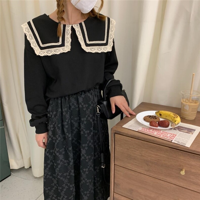 秋季卫衣+印花丝绒裙，女装卫衣/绒衫，dznkb