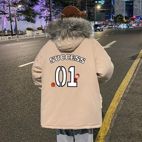 MM48205-P130 冬季大毛领棉衣男士大码加厚棉袄男棉服图片