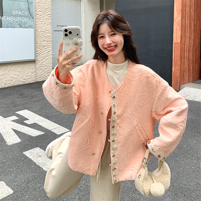 现货数据款新中式加棉2C277-9508-P200-K298,女装棉衣/棉服,2C277