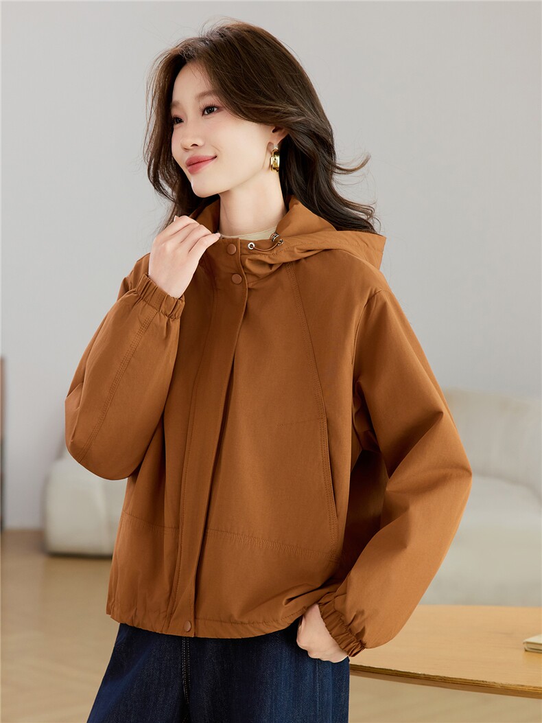 现货2025新款加棉加厚女士休闲保暖连帽棉衣棉服,女装棉衣/棉服,木子恋