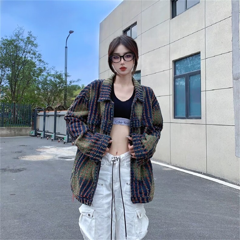 hiphop欧美高街做旧扎染外套男女街头潮流嘻哈宽松夹克JK067-P85,男装夹克,星座1008