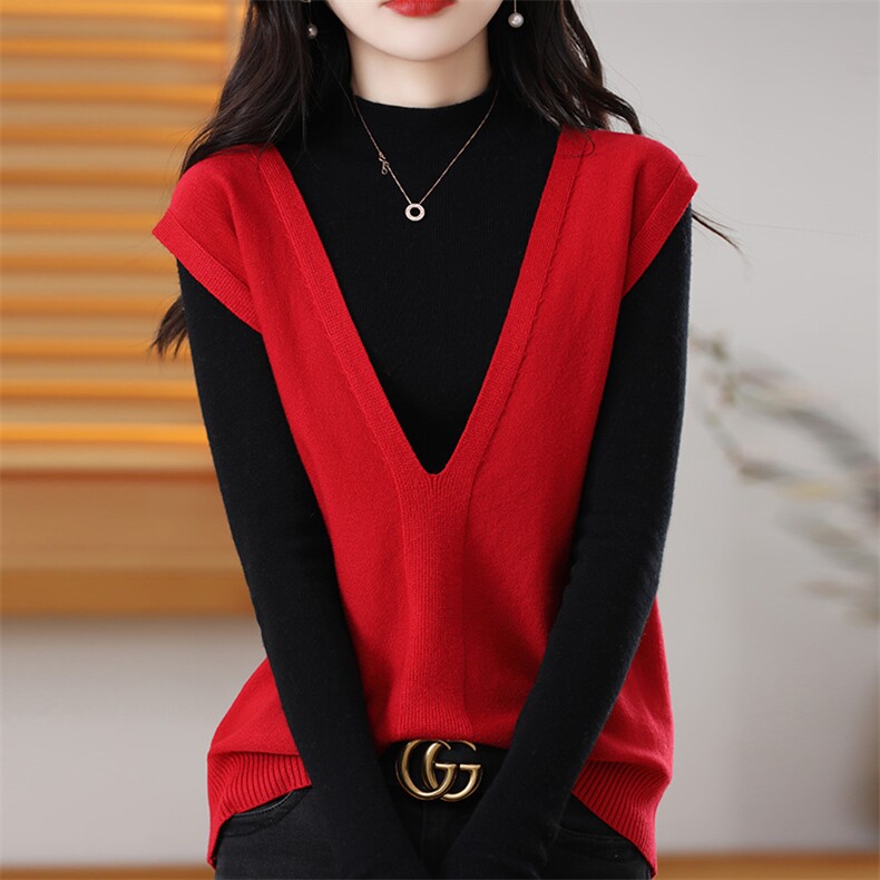 针织短袖t恤女2025新款夏季薄款宽松显瘦打底上衣小衫,女装T恤,众美斯特