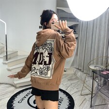 秋季新款连帽拼接卫衣外套，女装卫衣/绒衫，9·9九尚逸品