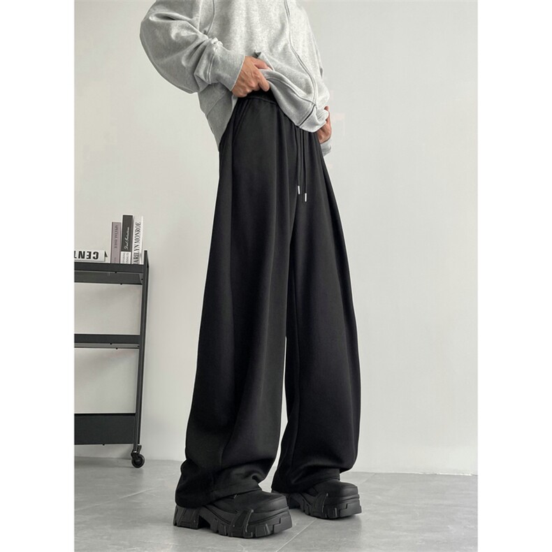重磅马吉拉弯刀卫裤高克重华棉复合宽松运动裤504-K860-P35,男装休闲裤,星座504