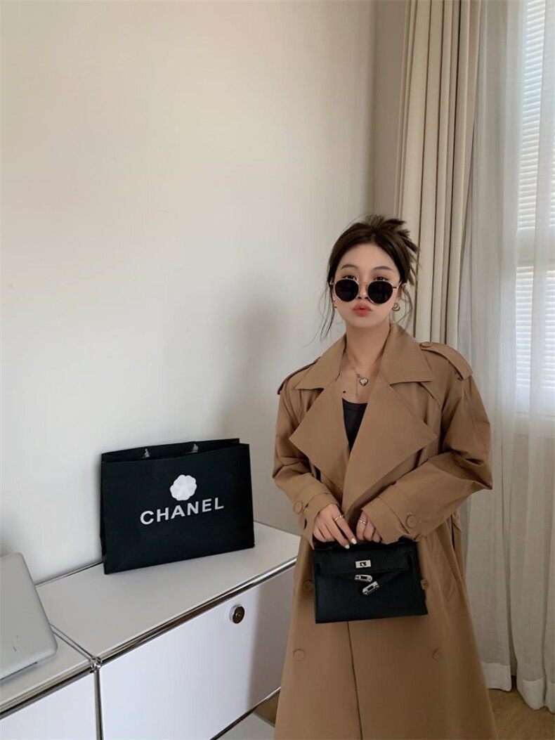 2022春款百搭风衣，女装风衣，谦度