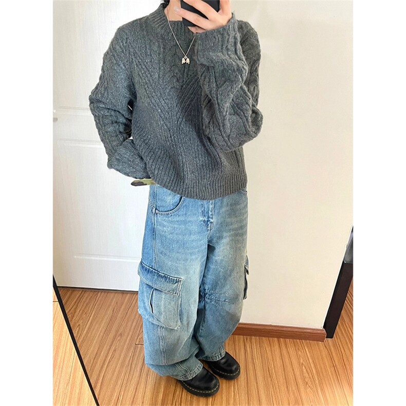 有货~日系慵懒风毛衣男ins复古麻花针织衫外套MY568-特P53,男装针织衫/毛衣,星座1004-3
