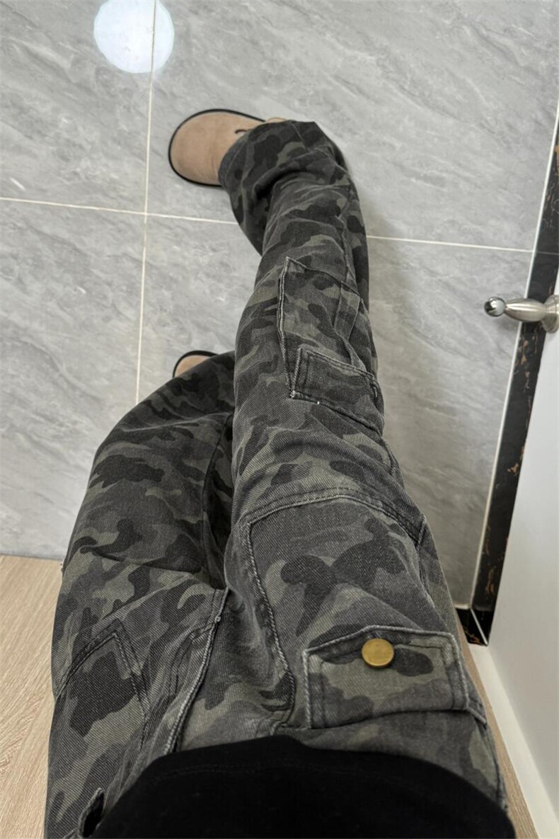 网图现货情侣款男女通用迷彩裤XZ610A-1-YK09-P55,男装休闲裤,星座610A-1
