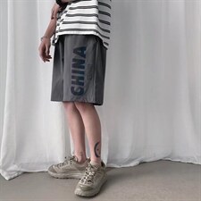 男春季潮流时尚休闲反光短裤D04P25，男装休闲裤，星座1116-2