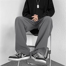 高街2022百搭春款直筒宽松休闲裤卫裤运动裤2028-特批22，男装休闲裤，星座718-1