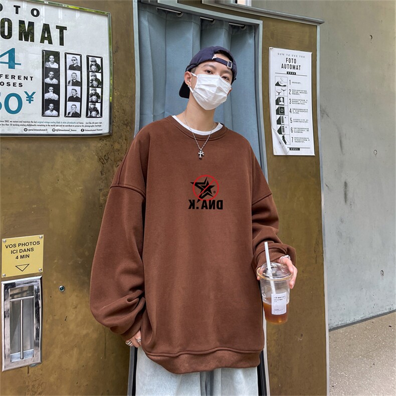 特P25控48秋冬新款男士圆领卫衣宽松休闲日常百搭上衣WQ2437,男装卫衣,电商B370