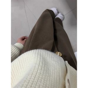灯芯绒运动裤女秋冬季卫裤子宽松bf慵懒风直筒休闲长裤LK3999-P33图片