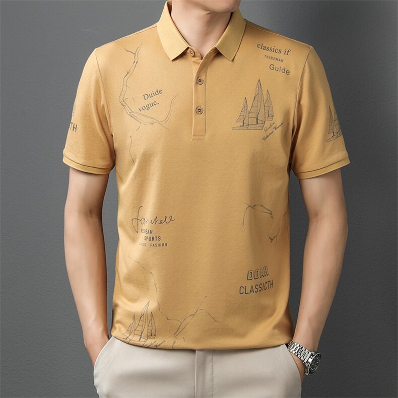 AD1041钱塘2020-3夏季男翻领休闲短袖T恤精品P53图片