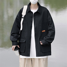 春装纯棉衬衫工装长袖衬衣男C30745，男装衬衫，电商C323