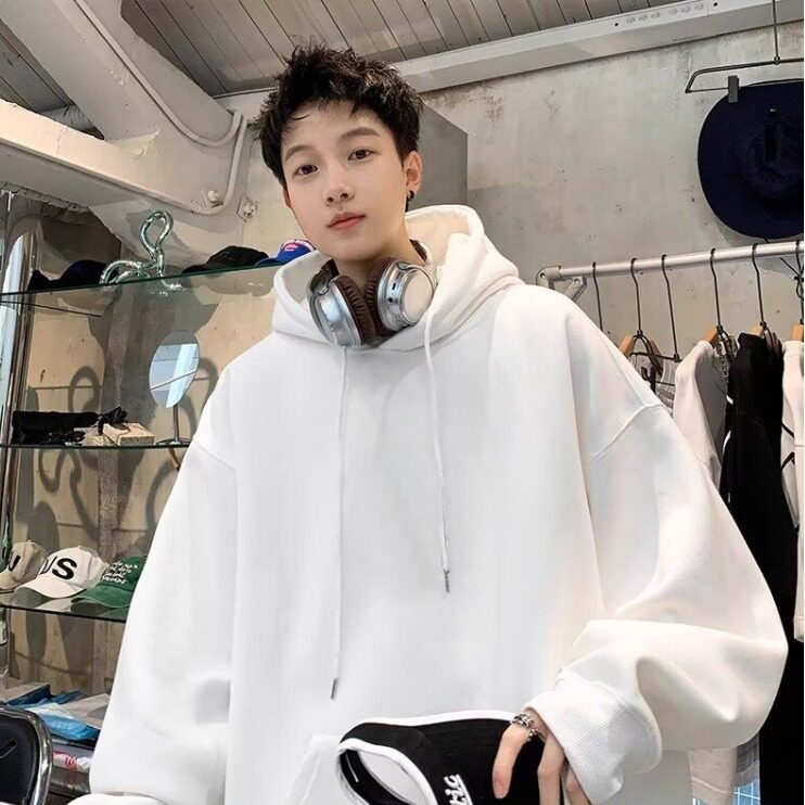 D125-P27 卫衣男连帽春秋季2025新款男士美式加厚上衣服男生图片