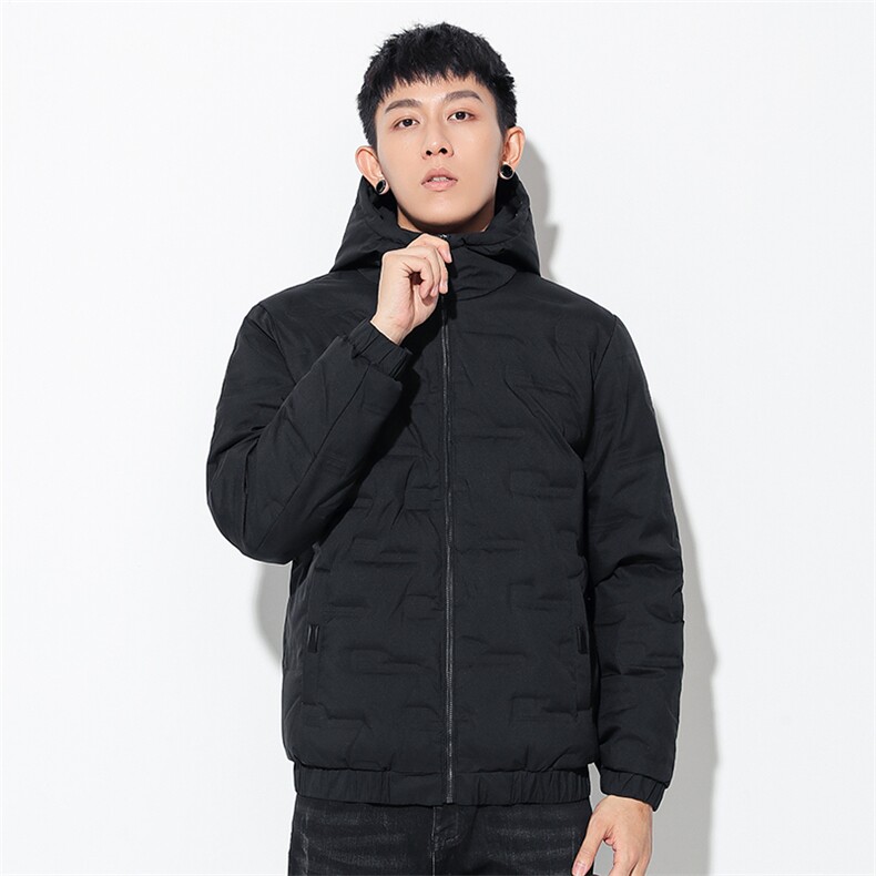 现货新拍连帽压花潮牌直冲修身学生外套男R8888P80，男装羽绒服，星座301D-5(原星座1415）