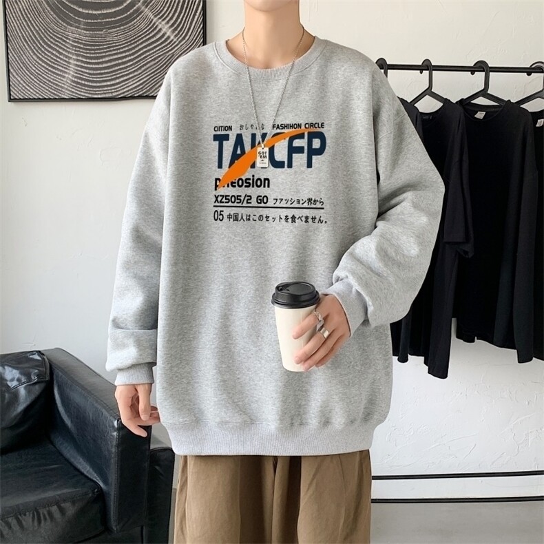 Y2466P38男2024春秋季运动开衫潮牌ins潮流休闲上衣圆领卫衣,男装卫衣,星座510A-1