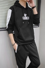 卫衣男潮ins连帽春款运动套装休闲装两件套搭配帅气DS696T，男装卫衣，电商A102
