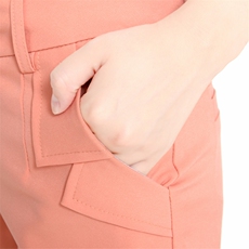 时尚高腰显瘦修身女士短裤热裤夏季新款休闲百搭糖果色小脚裤，女装短裤/热裤，雪樱依海