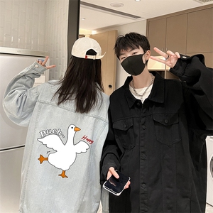 牛仔夹克男大码牛仔外套男茄克 NJ77273-P60加绒款-P75图片