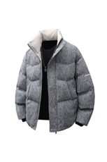 新款大码冬季棉袄外套棉服休闲加厚保暖立领宽松A436-562-P95，男装棉衣，电商A436