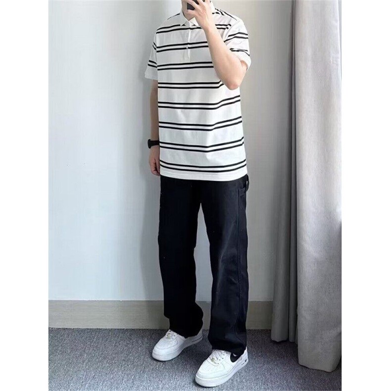 春季日系休闲工装裤口袋宽松直筒时尚长裤网图K4541-P40,男装休闲裤,星座1001-1