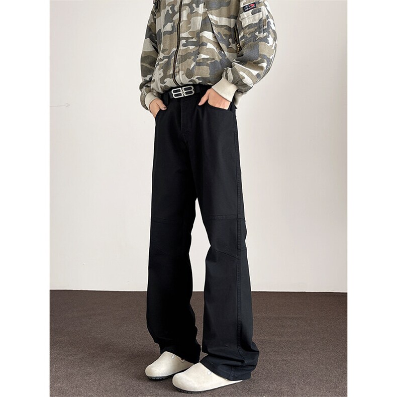 2025春季新款内景大码美式水洗伞兵裤M-5XGK25161-特P50，男装牛仔裤，电商A022