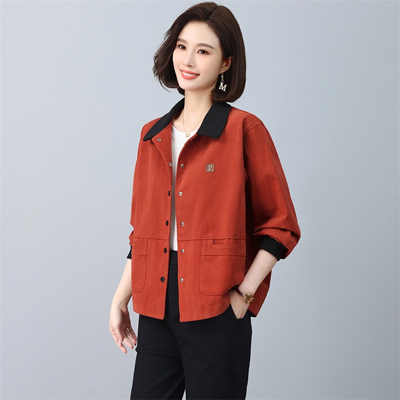 妈妈春装休闲外套短款小个子上衣中老年女装时尚洋气40岁开衫,女装短外套,忆绮罗