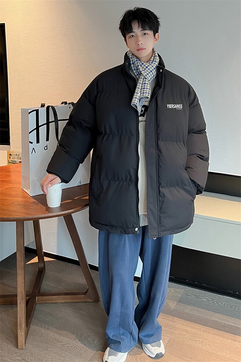 港风宽松抖音直播高品质面包服男羽绒棉外套棉衣M1068特P75,男装棉衣,电商C408-1(原B339-1)