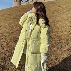【现货】学院风长款羽绒服810-P245-K358，女装羽绒服，浙宝189