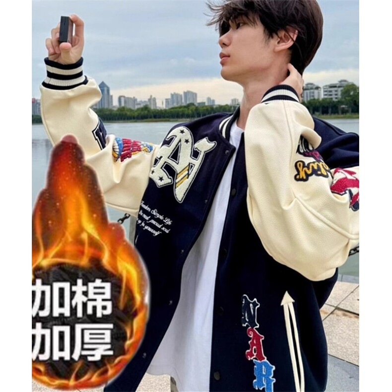 棒球领夹克服外套少男女春秋新款学生休闲宽松卫衣 JK530图片