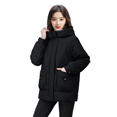 时尚百搭女士羽绒服保暖轻薄连帽短外套多色可选冬季必备，女装羽绒服，婷思杰（原婷想服饰）