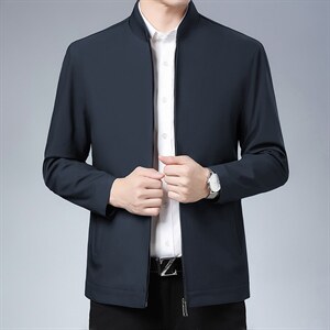 春季男士外套2023新款夹克衫薄款中青年休闲立领男装春秋上衣，男装夹克，电商B212（原钱塘6029）
