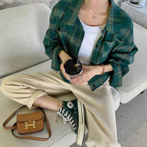秋款格子小外套，其它，约她