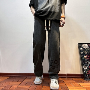 k1076-p48-控68  现货宽松拉链cleanfit牛仔裤马丁靴黑暗图片