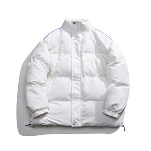 ! 白底冬季时尚基础款加厚保暖百搭立领棉衣MY351P115控158，男装棉衣，电商A247-1